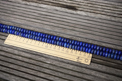 Matte Lapis Lazuli 10.5-12mm rondelle beads (amazing blue colour with gold sparkles) (ETB00789)