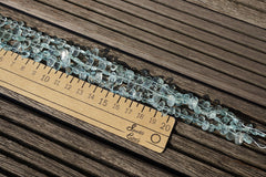 Aquamarine 4-7mm oval flat beads (ETB00706)