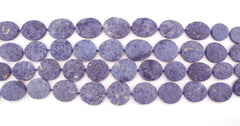 Matte Blue Dumortierite freeform beads (ETB00396)