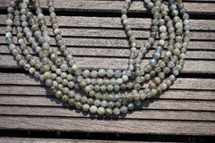 Labradorite (Madagascar) 7-8mm round beads (ETB00135)