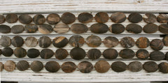Matte Wood Opalite/ Petrified Wood 19-22mm freeform beads (ETB00971)