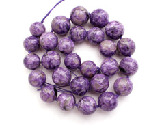 Charoite 15-18.5mm graduate round beads (ETB01161)