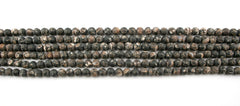Matte Turritella Agate 7.5-8mm round beads (ETB01316)