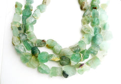 Green Flourite 14-20mm natural hand hammered beads (ETB00048)