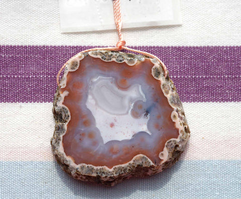 Moroccan Agate AB grade Freeform pendant  (ETP00079)