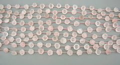 Rose Quartz handmade rose beads (ETB01045)