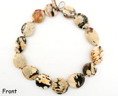 Rare & beautiful Australian Fossil Peanut Wood freeform beads (ETB01111)