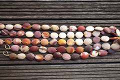 Matte Mookaite jasper 17-24mm freeform beads (ETB00519)