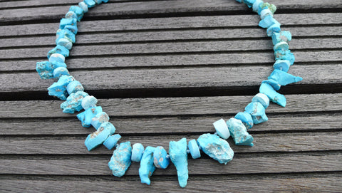 Sleeping Beauty Turquoise Natural rough beads (ETL00001)