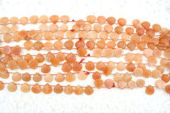 Peach Aventurine 15-17.5mm shell shape beads (ETB01307)