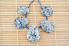 Rare K2 Blue freeform beads (ETB01343)