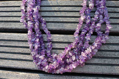 Natural Amethyst small chips beads (ETB00305)