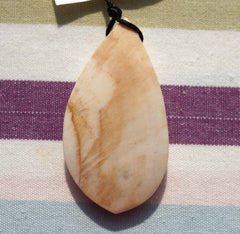 Matte Honey Palm Wood Freeform pendant (ETP00050)