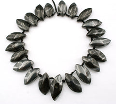 Rare and elegant Mexican Psilomelane freeform beads (ETB00854)