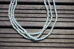 Aquamarine AB grade 5-6mm round beads  (ETB00128)