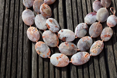 Moroccan Agate 20-29mm oval flat beads (ETB00549)