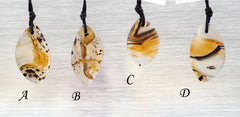 Montana Moss Agate freeform pendants (ETP00327)