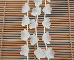 Matte Crystal 13.5-18.5mm handmade flower beads (ETB01049)