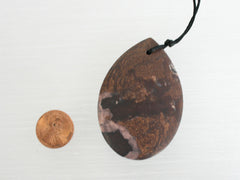 Matte Outback Jasper Freeform Pendant  (ETP00024)