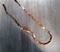 Matte Noreena Jasper small 5-6mm cylinder beads (ETB00001)