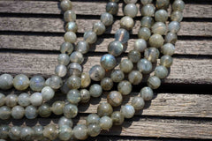 Labradorite (Madagascar) 7-8mm round beads (ETB00135)