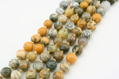 Moss opal 7.5-8.5mm round beads (ETB01264)