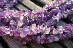 Natural Amethyst small chips beads (ETB00305)