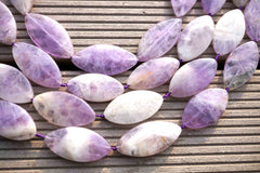 Natural Lavender Amethyst (Madagascar) Marquise beads (ETB00065)