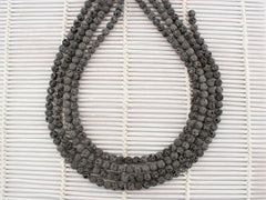 Natural Lava 8mm round beads (ETB01235)