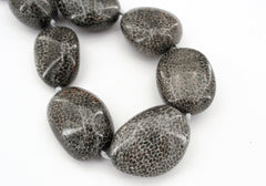 Bryozoan Coral 18.5-24mm pebble beads (ETB00613)