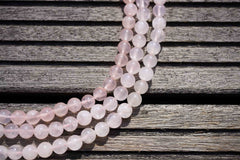 Natural Rose Quartz 7-8mm round beads (ETB00155)