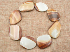 USA Wonderstone freeform/ irregular shaped flat beads (ETB00524)