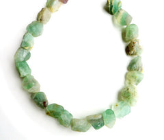 Green Flourite 14-20mm natural hand hammered beads (ETB00048)