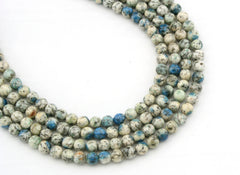 Rare K2 Blue 6-6.5mm Round beads (ETB01185)