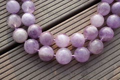 Natural Lavender Amethyst (Madagascar) 15-16mm round beads (ETB00077)