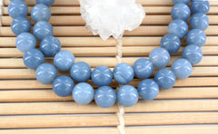 Owyhee Blue Opal 8.5-9mm round beads (ETB01040)