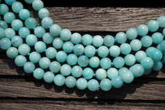 Peruvian Amazonite AB grade 5-6mm round beads (ETB00157)