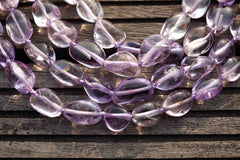 Natural Amethyst (Brazil) polished free formed beads (ETB00062)