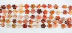 Carnelian 20-23mm flower beads (ETB01250)