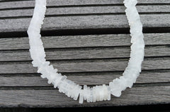 Natural Matte Crystal 11-12mm Triangle beads (ETB00235)