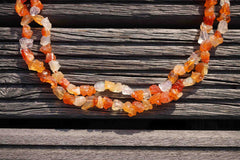 Fire Opal A grade natural rough beads  (ETB00208)