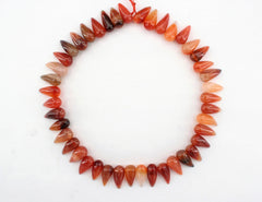 Carnelian 8.5-11mm chili shape beads (ETB01292)