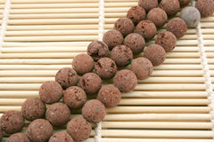 Natural Brown Lava 10mm round beads (ETB01210)