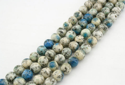 Rare K2 Blue 6-6.5mm Round beads (ETB01185)