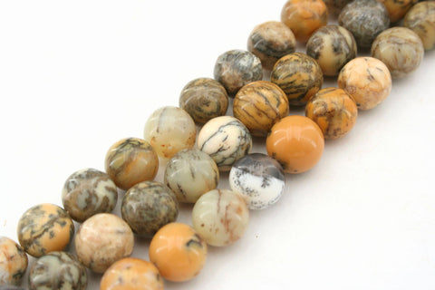 Moss opal 9.5-10mm round beads (ETB01025)