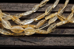 Natural Citrine quartz (Brazil) Marquise beads (ETB00084)