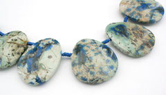 Rare and Natural Azurite freeform beads (ETB01150)