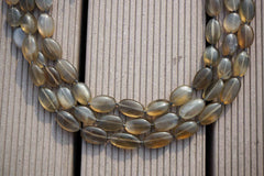 Shiny polished Silver Moonstone A grade 12-14mm oval beads (ETB00109)