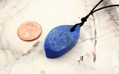 Matte Lapis Lazuli Natural rough pendant (ETP00069)