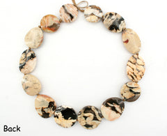 Rare & beautiful Australian Fossil Peanut Wood freeform beads (ETB01111)